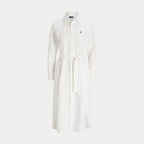 Robe-chemise ceinturée en lin - Polo Ralph Lauren - Modalova