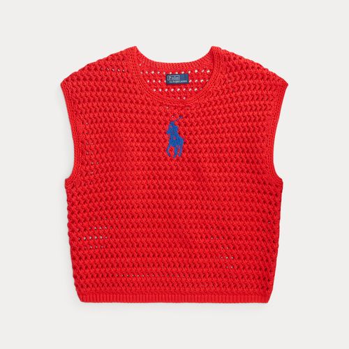 Pull en coton crocheté Big Pony - Polo Ralph Lauren - Modalova