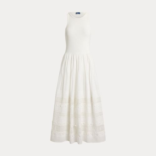 Robe débardeur bordée de dentelle - Polo Ralph Lauren - Modalova