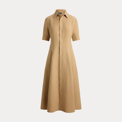 Robe-chemise à pans en lin - Polo Ralph Lauren - Modalova