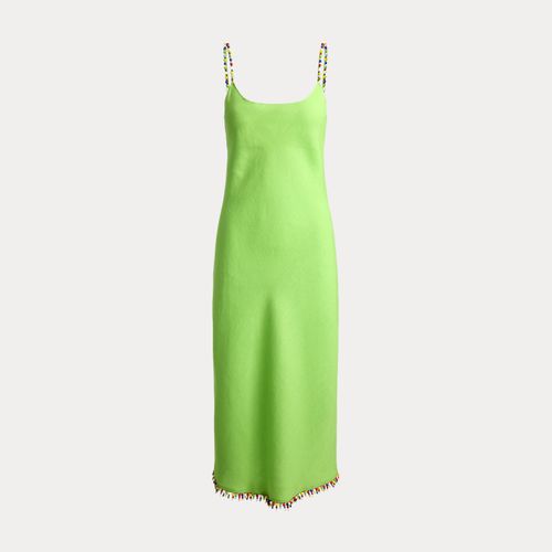 Robe nuisette en lin à bordure perlée - Polo Ralph Lauren - Modalova