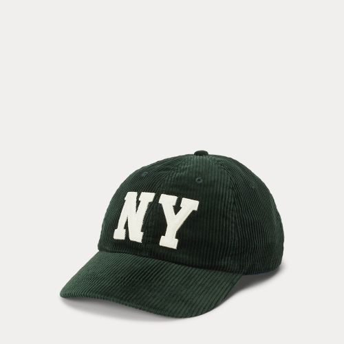 Casquette à patch NY en velours côtelé - Polo Ralph Lauren - Modalova