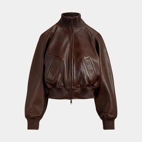 Blouson d'aviateur en cuir - Polo Ralph Lauren - Modalova