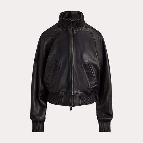 Blouson d'aviateur en cuir - Polo Ralph Lauren - Modalova