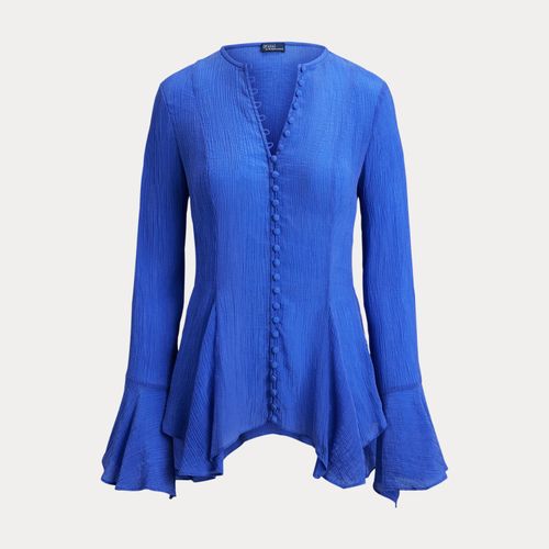 Haut boutonné devant à texture froissée - Polo Ralph Lauren - Modalova