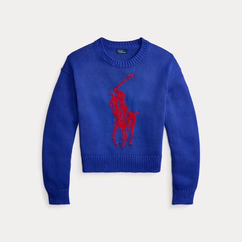 Pull col rond en coton Big Pony - Polo Ralph Lauren - Modalova