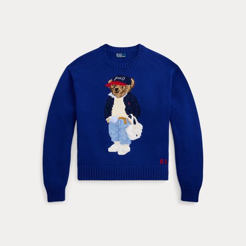 Pull col rond Polo Bear en coton - Polo Ralph Lauren - Modalova