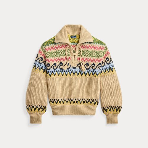 Pull Fair Isle à lacets - Polo Ralph Lauren - Modalova