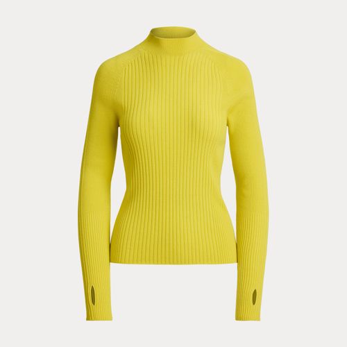 Pull en laine côtelée à col cheminée - Polo Ralph Lauren - Modalova