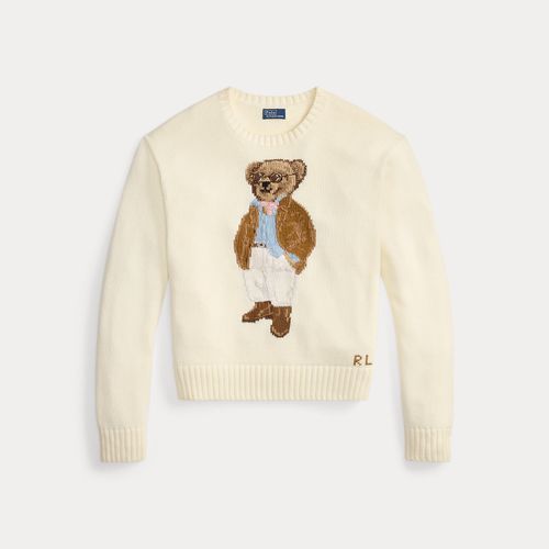 Pull col rond Polo Bear en coton - Polo Ralph Lauren - Modalova