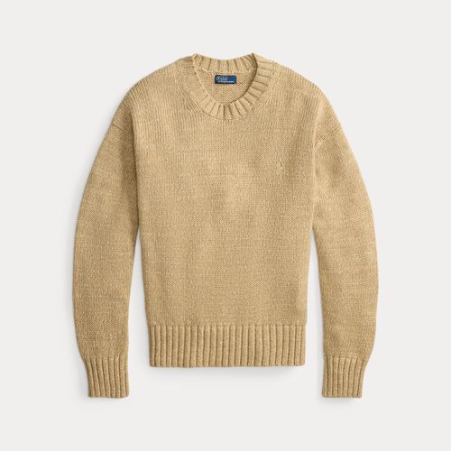 Pull logo à col rond en coton - Polo Ralph Lauren - Modalova