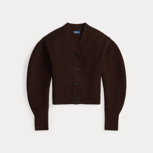 Cardigan côtelé structuré laine mélangée - Polo Ralph Lauren - Modalova