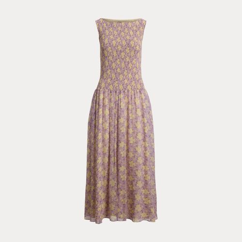 Robe fleurie smockée et froissée - Polo Ralph Lauren - Modalova