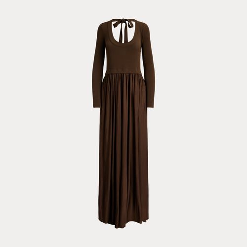 Maxi robe en jersey nouée dans le dos - Polo Ralph Lauren - Modalova