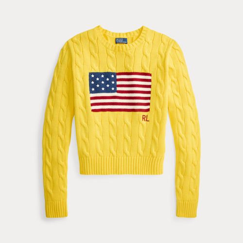 Pull court torsadé à drapeau en coton - Polo Ralph Lauren - Modalova