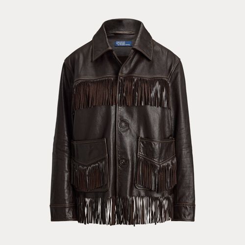 Veste en cuir à bordure frangée - Polo Ralph Lauren - Modalova