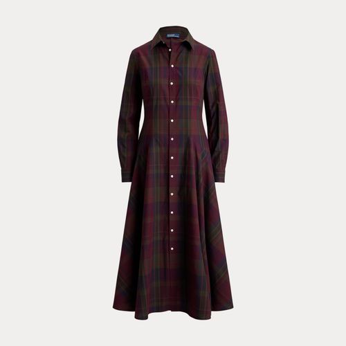 Robe-chemise écossaise à pans en coton - Polo Ralph Lauren - Modalova