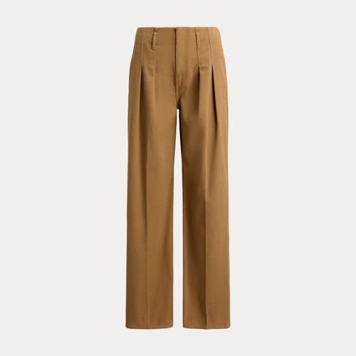 Pantalon à jambe large à pinces en coton - Polo Ralph Lauren - Modalova