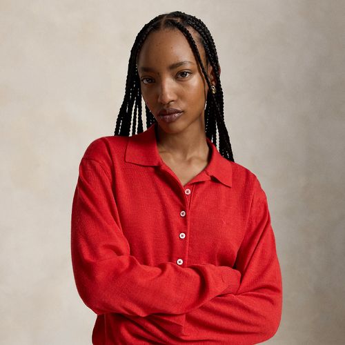 Pull col polo en laine - Polo Ralph Lauren - Modalova