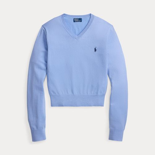 Pull col en V Shrunken Fit en coton - Polo Ralph Lauren - Modalova