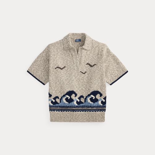 Pull motif de vagues laine mélangée - Polo Ralph Lauren - Modalova