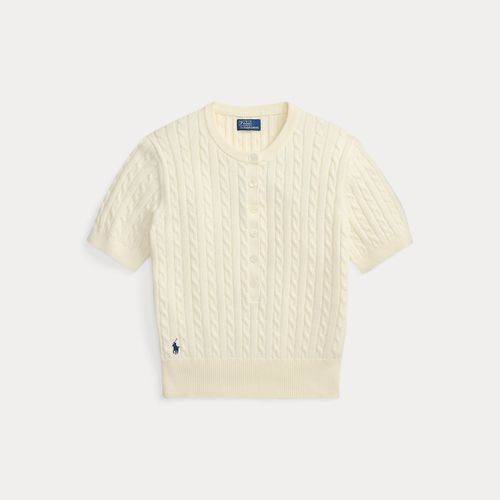 Pull tunisien torsadé à manches courtes - Polo Ralph Lauren - Modalova