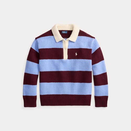 Pull de rugby rayé en laine mélangée - Polo Ralph Lauren - Modalova