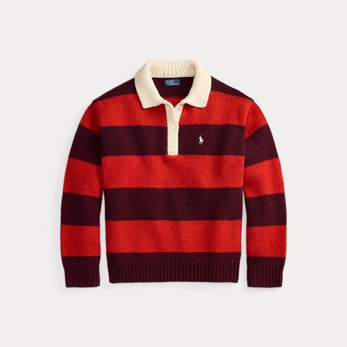 Pull de rugby rayé en laine mélangée - Polo Ralph Lauren - Modalova