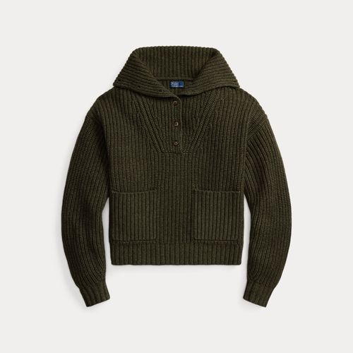 Pull à demi-patte en laine et coton - Polo Ralph Lauren - Modalova