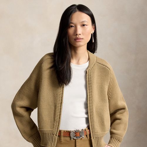 Pull en coton mélangé zippé - Polo Ralph Lauren - Modalova