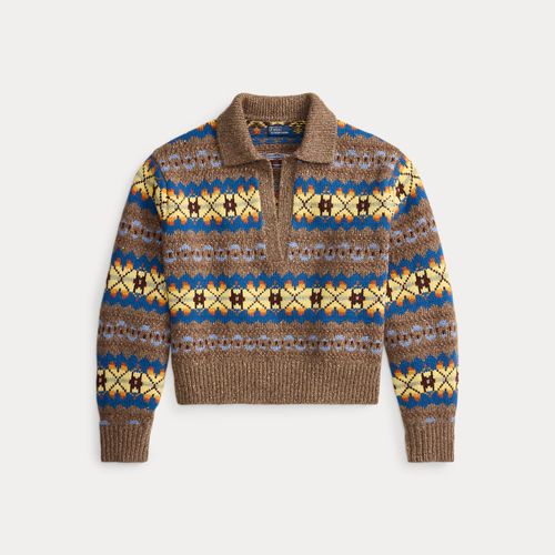 Pull col polo Fair Isle laine mélangée - Polo Ralph Lauren - Modalova