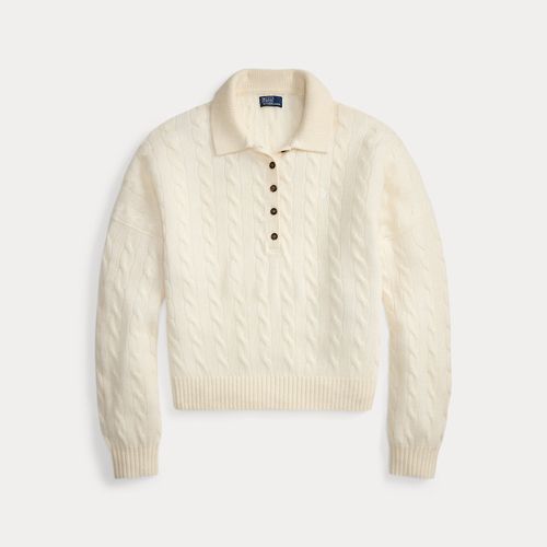 Pull col polo torsadé laine et cachemire - Polo Ralph Lauren - Modalova