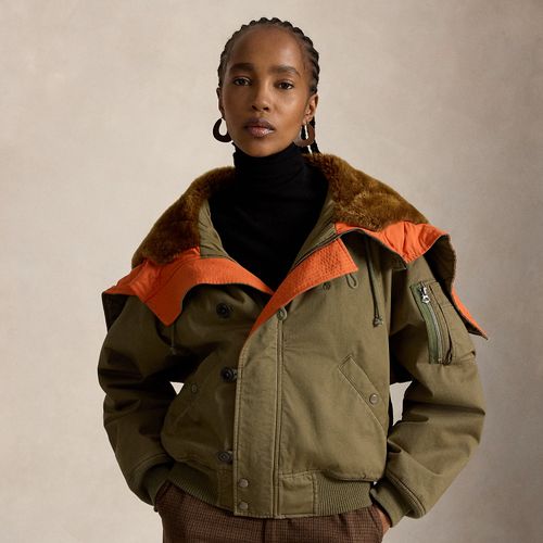 Veste d'aviateur à capuche lainée - Polo Ralph Lauren - Modalova
