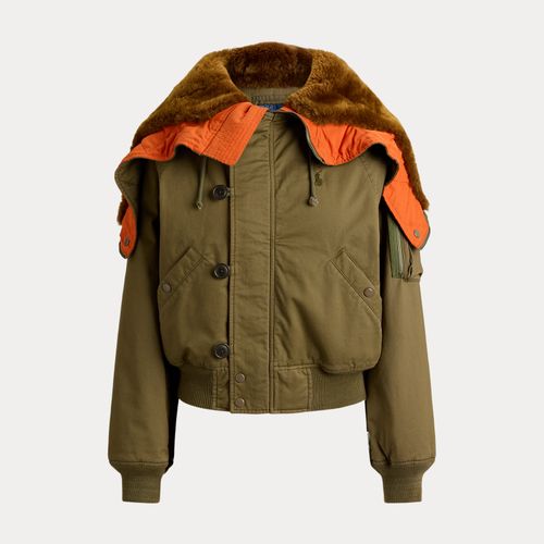 Veste d'aviateur à capuche lainée - Polo Ralph Lauren - Modalova