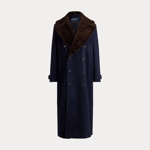 Caban en laine melton et peau lainée - Polo Ralph Lauren - Modalova