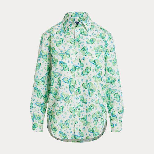 Chemise Oversize Fit imprimée coton-lin - Polo Ralph Lauren - Modalova