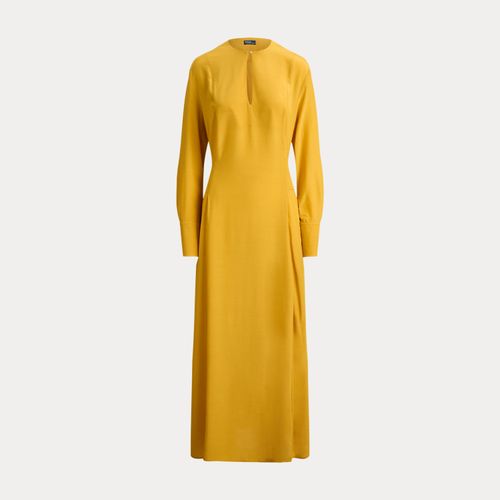 Robe à devant lacé en crêpe - Polo Ralph Lauren - Modalova