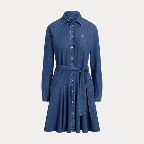 Robe-chemise trapèze ceinturée chambray - Polo Ralph Lauren - Modalova