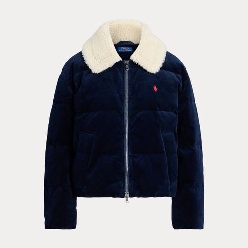 Doudoune en velours côtelé col molleton - Polo Ralph Lauren - Modalova