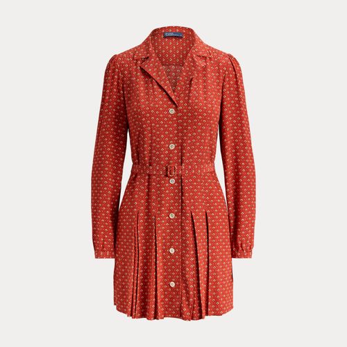 Robe-chemise mini en soie - Polo Ralph Lauren - Modalova