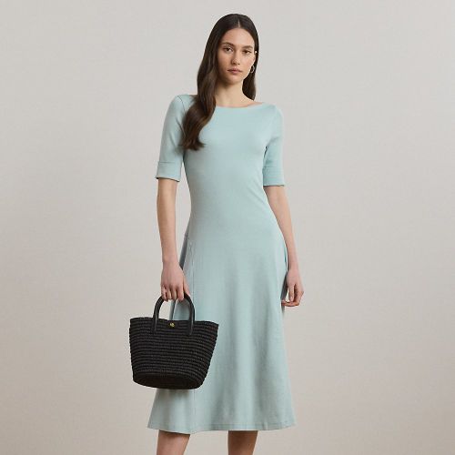 Robe mi-longue en coton stretch - Lauren - Modalova