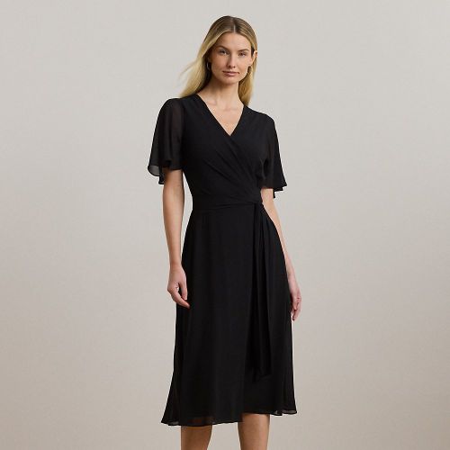 Robe ceinturée en georgette - Lauren - Modalova