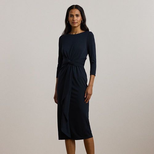 Robe mi-longue torsadée jersey stretch - Lauren - Modalova