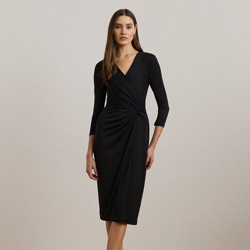 Robe col V croisé devant torsadé jersey - Lauren - Modalova