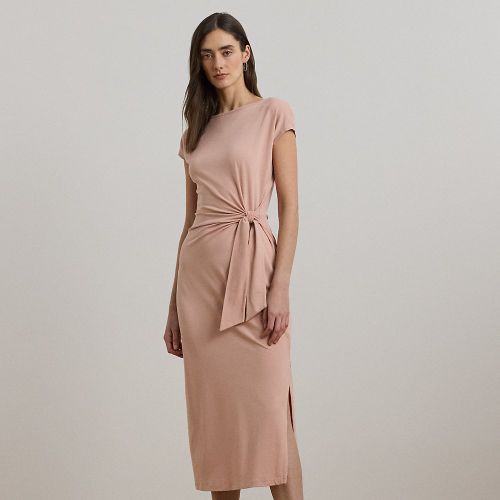 Robe mi-longue encolure bateau en jersey - Lauren - Modalova