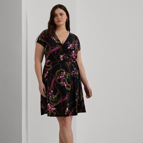 Grandes Tailles - Robe en jersey à col en V croisé - Lauren Curve - Modalova