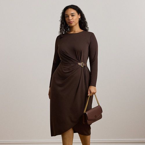 Grandes Tailles - Robe à bordure à boucle jersey stretch - Lauren Curve - Modalova