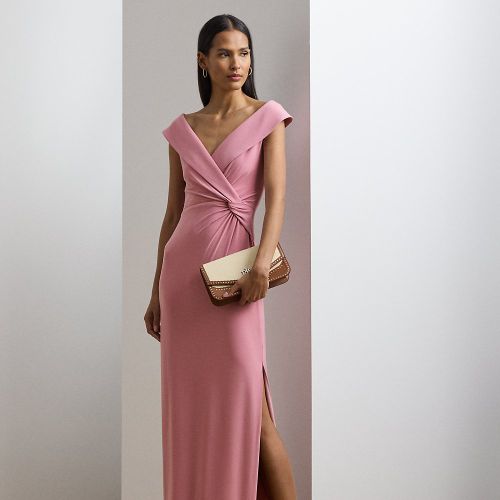 Robe de soirée jersey épaules dégagées - Lauren - Modalova