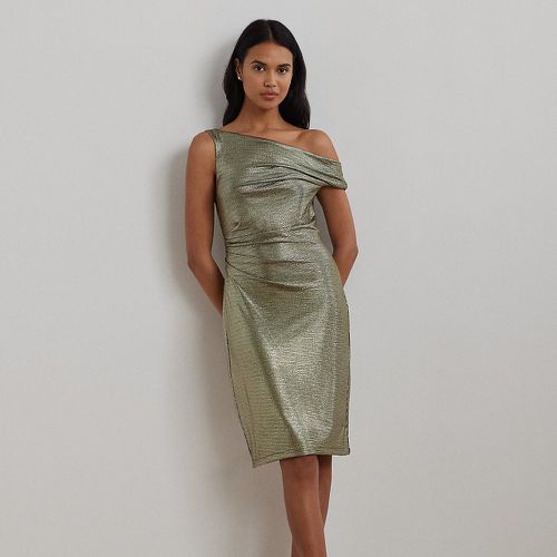 Robe de cocktail asymétrique métallisée - Lauren - Modalova