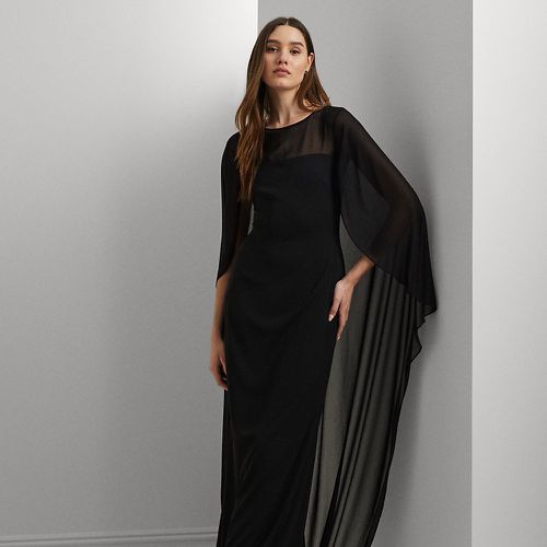 Robe du soir à cape en georgette - Lauren - Modalova